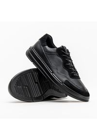 ecco - Sneakers'y męskie ECCO Soft X M (420534-51707). Okazja: na co dzień. Kolor: czarny. Materiał: materiał, skóra. Wzór: jednolity. Sport: wspinaczka