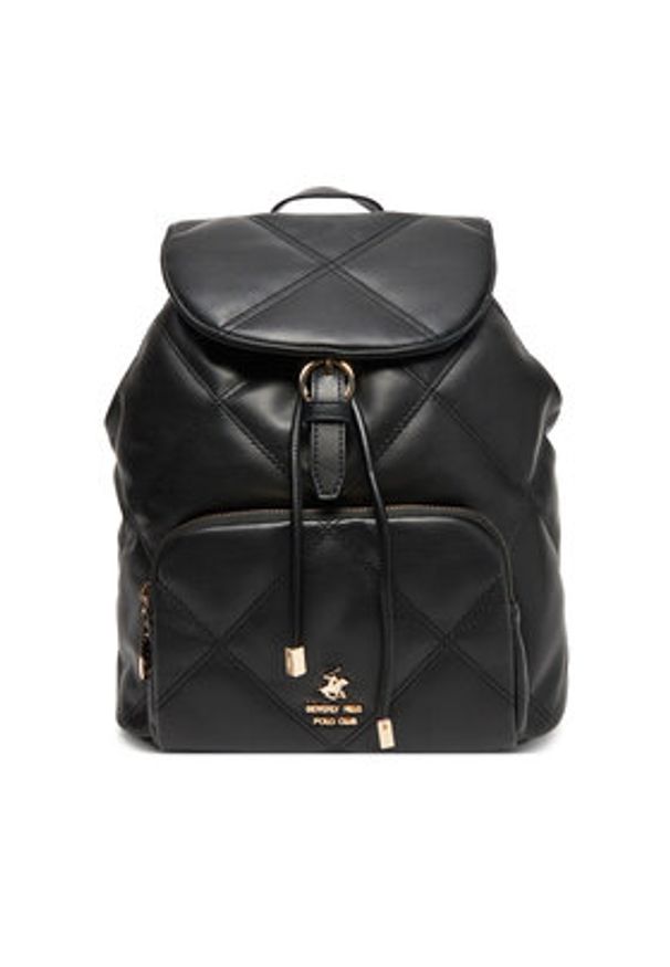 Beverly Hills Polo Club Plecak CEO-BHPC-C-009-08 Czarny. Kolor: czarny. Materiał: materiał