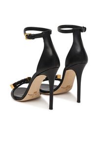 Elisabetta Franchi Sandały SA12L61E2 Czarny. Kolor: czarny. Materiał: skóra #5