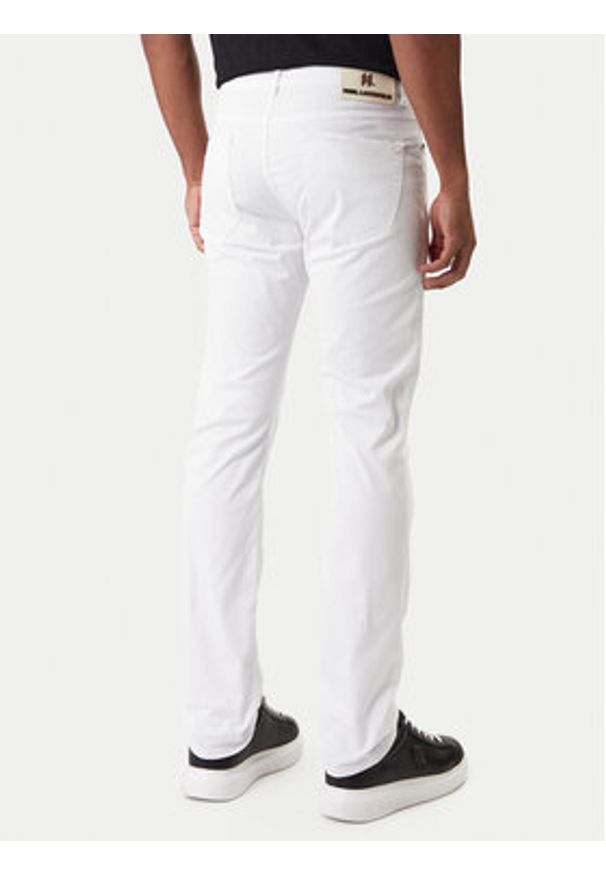 Karl Lagerfeld - KARL LAGERFELD Jeansy 265501 561805 Biały Slim Fit. Kolor: biały