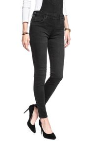 Lee - DAMSKIE OGRODNICZKI LEE SKINNY BIB CHARCOAL BLACK L39ELCLP #3