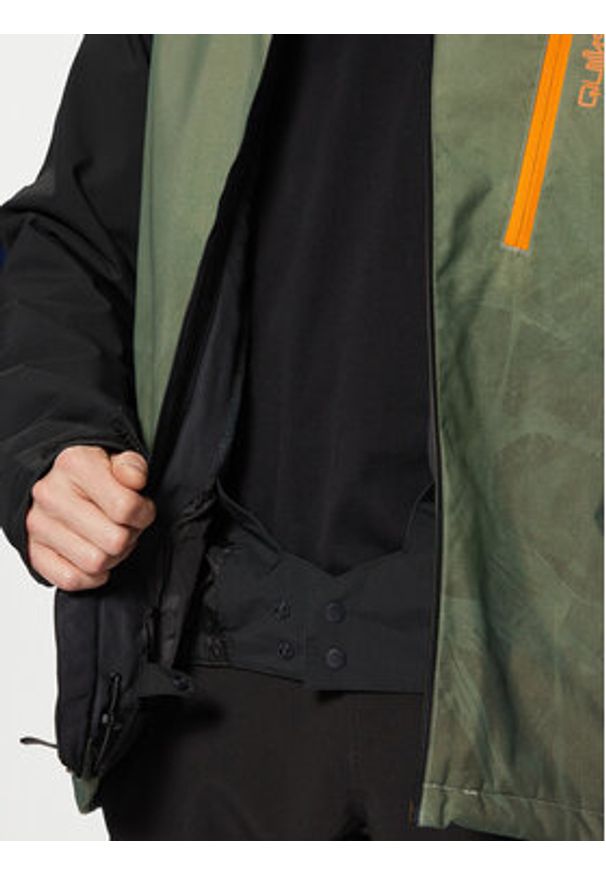 Quiksilver Kurtka narciarska Morton EQYTJ03458 Zielony Modern Fit. Kolor: zielony. Materiał: syntetyk. Sport: narciarstwo