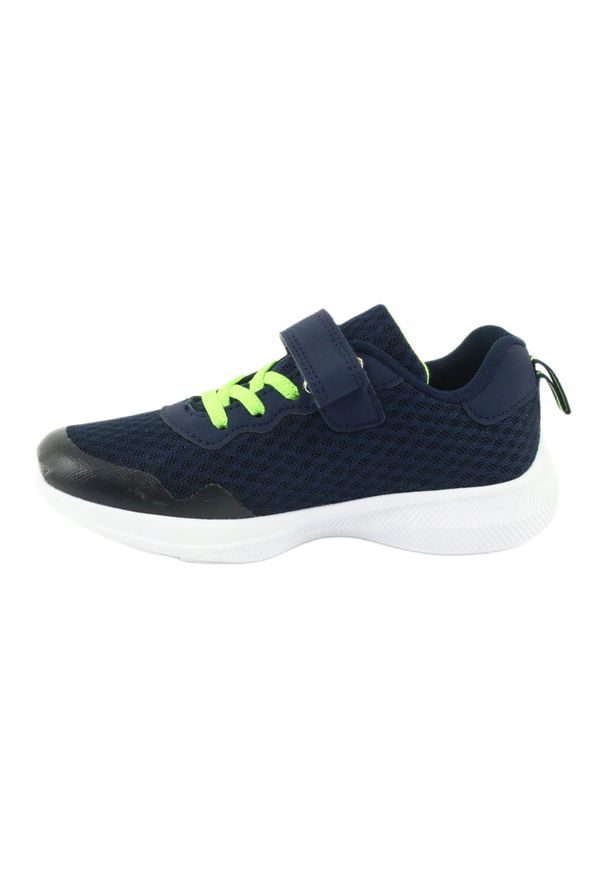 NEWS buty sportowe na rzepy 20DZ55-2312 granatowe zielone. Zapięcie: rzepy. Kolor: niebieski, zielony, wielokolorowy. Materiał: skóra ekologiczna, materiał