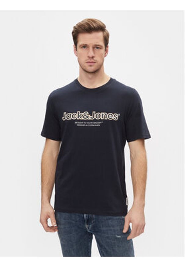 Jack & Jones Komplet 3 t-shirtów 12254138 Kolorowy Standard Fit. Materiał: bawełna. Wzór: kolorowy