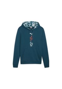 Puma - Bluza piłkarska z kapturem PUMA x NEYMAR JR Creativity PUMA. Typ kołnierza: kaptur. Kolor: niebieski