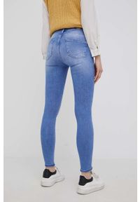 only - Only jeansy Power damskie medium waist. Kolor: niebieski