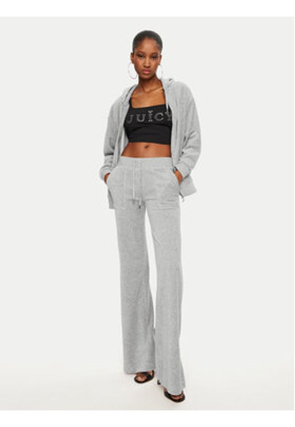 Juicy Couture Spodnie dresowe Layla JCSEBJ001 Szary Flared Leg. Kolor: szary. Materiał: syntetyk