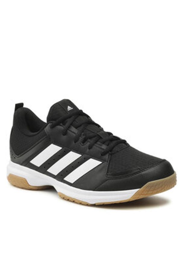 Adidas - adidas Buty halowe Ligra 7 M FZ4658 Czarny. Kolor: czarny. Materiał: skóra