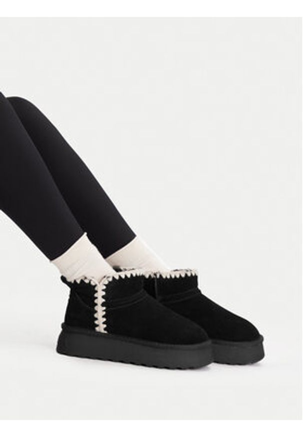 Badura Śniegowce EO-ANDI-TS6295-01 Czarny. Kolor: czarny. Materiał: skóra, zamsz
