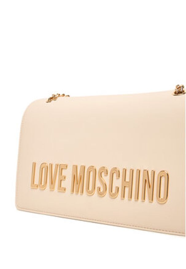 Love Moschino - LOVE MOSCHINO Torebka JC4192PP0NKD0110 Écru. Materiał: skórzane