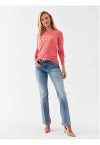 Guess Sweter Diane W3YR46 Z2NQ2 Różowy Regular Fit. Kolor: różowy. Materiał: wiskoza #5