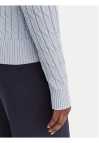 TOMMY HILFIGER - Tommy Hilfiger Sweter WW0WW47644 Błękitny Regular Fit. Kolor: niebieski. Materiał: bawełna #2