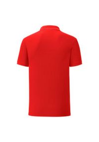 FRUIT OF THE LOOM - Koszulka Polo Męska Iconic. Typ kołnierza: polo. Kolor: czerwony