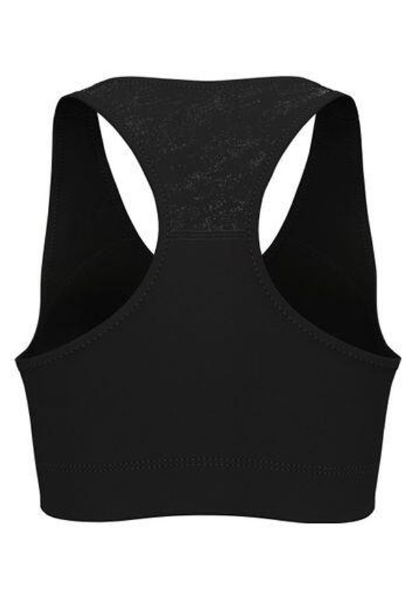 Biustonosz sportowy Odlo Bralette ESSENTIAL PRINT. Kolor: czarny. Wzór: nadruk