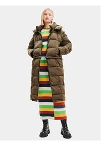 Desigual Płaszcz zimowy 23WWEW39 Zielony Oversize. Kolor: zielony. Materiał: syntetyk. Sezon: zima #5