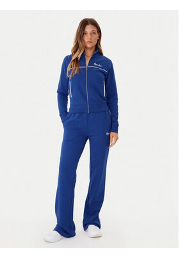 Guess Jeans Bluza W5YQ17 K68I4 Niebieski Regular Fit. Kolor: niebieski. Materiał: bawełna