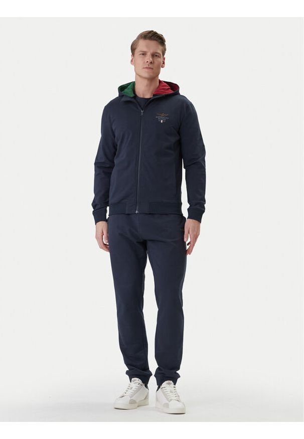 Aeronautica Militare Dres 261TF0108UF00674 Granatowy Regular Fit. Kolor: niebieski. Materiał: bawełna