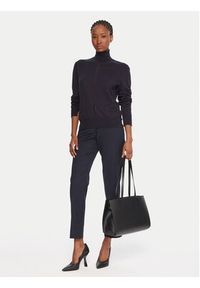 BOSS Golf C_Faghettini 50551356 Granatowy Regular Fit. Typ kołnierza: golf. Kolor: niebieski. Materiał: wełna, bawełna #5