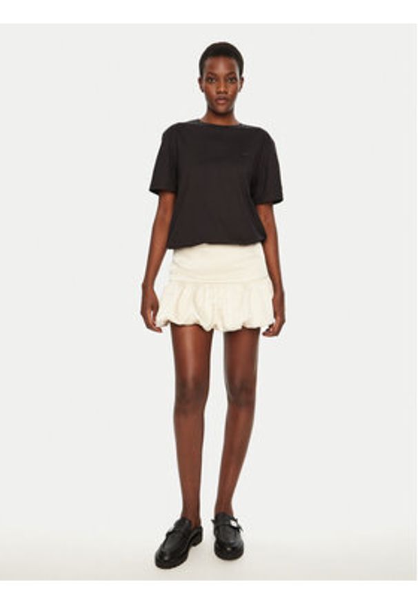 Herskind Spódnica mini Laja 5459185 Écru Regular Fit. Materiał: syntetyk