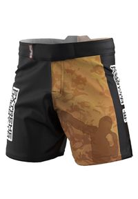 Spodenki Sportowe Męskie na trening i siłownię EXTREME HOBBY GOLDEN WARRIOR. Kolor: czarny. Materiał: poliester, elastan. Sport: fitness