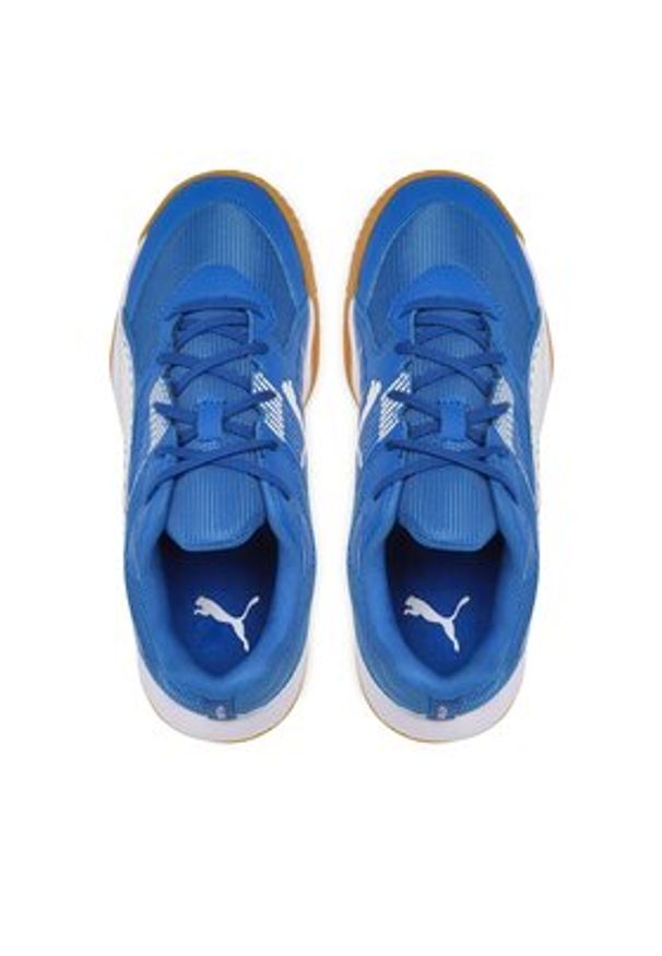 Puma Buty halowe Solarflash Jr II 106883 03 Niebieski. Kolor: niebieski. Materiał: skóra
