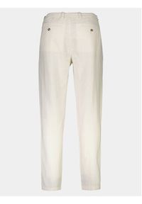 Lindbergh Spodnie materiałowe 30-003020 Biały Relaxed Fit. Kolor: biały. Materiał: bawełna