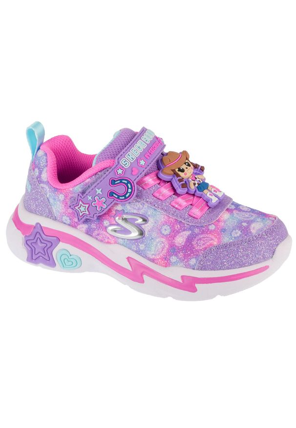 skechers - Buty sportowe Sneakersy dziewczęce, Snuggle Sneaks - Skech Squad. Kolor: różowy. Sport: turystyka piesza