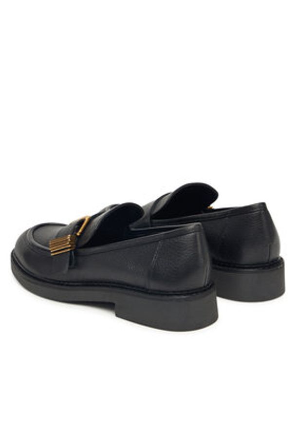 Aldo Półbuty Kayla 14115057 Czarny. Kolor: czarny. Materiał: skóra