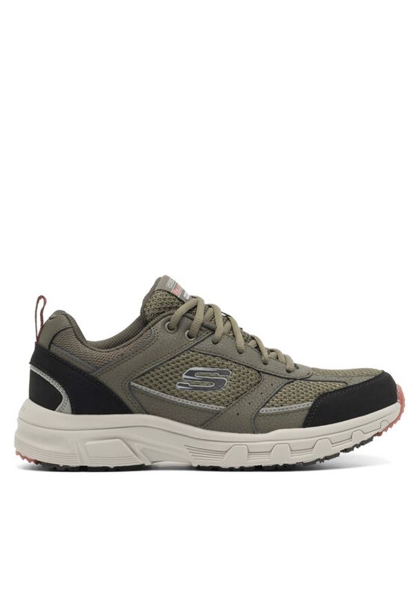 skechers - Skechers Sneakersy OAK CANYON VERKETTA 51898 OLBK Zielony. Kolor: zielony. Materiał: materiał, mesh