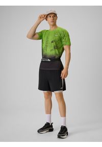 4f - 4F Koszulka do biegania szybkoschnąca męska - zielona L. Kolor: zielony. Materiał: dzianina, materiał, włókno. Sport: bieganie, fitness #2