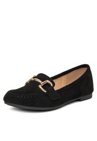 DeeZee Mokasyny LE601-42 Czarny. Kolor: czarny. Materiał: materiał #6