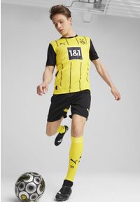 Puma - Męska koszulka domowa Borussia Dortmund 24/25 PUMA Faster Yellow Black. Kolor: żółty, wielokolorowy, czarny