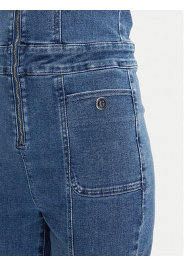 Guess Kombinezon W5GD1C D4LT0 Niebieski Regular Fit. Kolor: niebieski. Materiał: jeans, bawełna