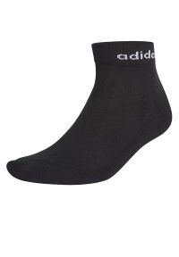 Adidas - Skarpety adidas Half-Cushioned Ankle Socks 3 Pairs GE6128 - czarne. Kolor: czarny. Materiał: nylon, materiał, bawełna, elastan, prążkowany, poliester