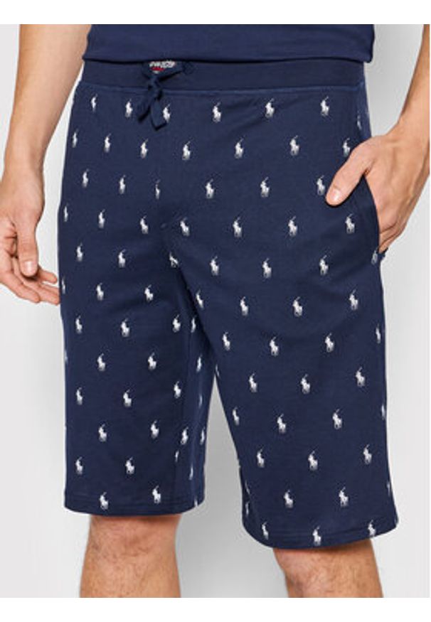 Polo Ralph Lauren Piżama 714866474001 Granatowy Regular Fit. Kolor: niebieski. Materiał: bawełna