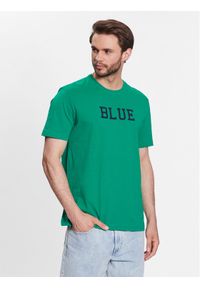 United Colors of Benetton - United Colors Of Benetton T-Shirt 3096U105L Zielony Regular Fit. Kolor: zielony. Materiał: bawełna