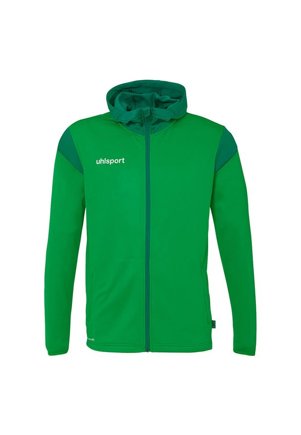 UHLSPORT - Dziecięca bluza dresowa z kapturem Uhlsport Squad 27. Typ kołnierza: kaptur. Kolor: niebieski, wielokolorowy, zielony. Materiał: dresówka. Sport: piłka nożna