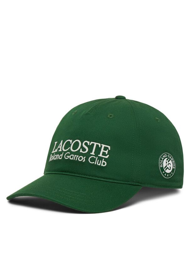 Lacoste Czapka z daszkiem RK0378 Zielony. Kolor: zielony. Materiał: bawełna