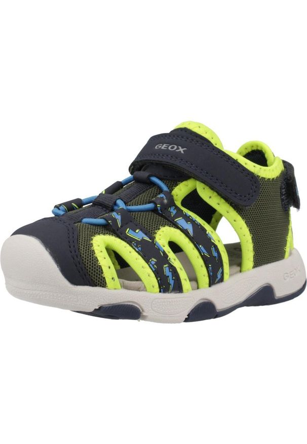 Geox - Sandały GEOX B S.MULTY B.B Zielony. Kolor: zielony. Materiał: tkanina, syntetyk. Sport: turystyka piesza