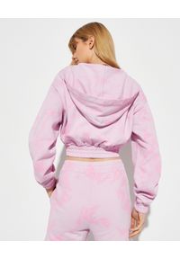 Versace Jeans Couture - VERSACE JEANS COUTURE - Farbowana bluza z kapturem. Typ kołnierza: kaptur. Kolor: różowy, wielokolorowy, fioletowy. Materiał: bawełna #2