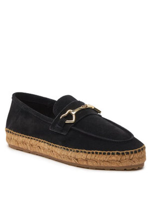 Love Moschino - LOVE MOSCHINO Espadryle JA10592G0IIG0000 Czarny. Kolor: czarny. Materiał: zamsz, skóra
