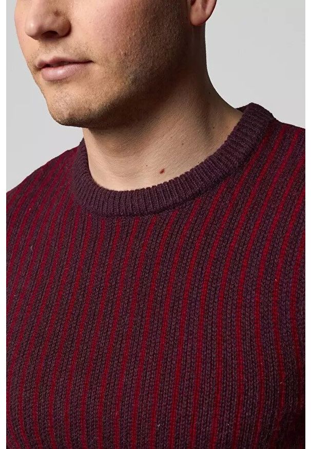 Lee - LEE BASIC CREW KNIT MĘSKI SWETER KLASYCZNY AUBERGINE L83IAEKA 112122368. Styl: klasyczny