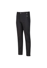 Regatta - Męskie spodnie softshellowe Geo II. Kolor: czarny. Materiał: softshell. Sezon: lato. Sport: turystyka piesza #1