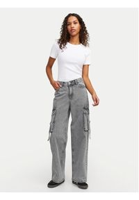 JJXX Jeansy Tokyo 12267831 Szary Wide Leg. Kolor: szary
