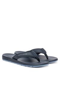 TOMMY HILFIGER - Tommy Hilfiger Japonki Molded Comfort Th Beach Sandal FM0FM05508 Granatowy. Kolor: niebieski. Materiał: skóra #5