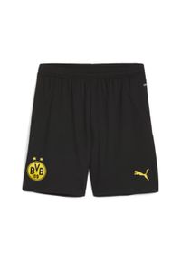 Puma - Szorty Borussia Dortmund 2024/25. Kolor: czarny, wielokolorowy, żółty. Sport: piłka nożna