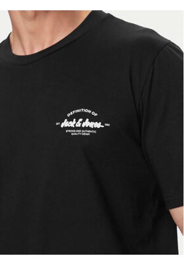 Jack & Jones Komplet t-shirt i spodenki Brandon 12298184 Czarny Regular Fit. Kolor: czarny. Materiał: bawełna