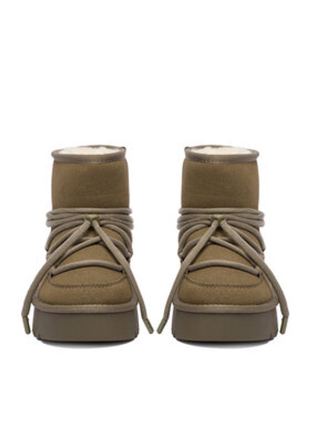 Roxy Śniegowce CEO-HDR2503-3 Khaki. Kolor: brązowy. Materiał: materiał