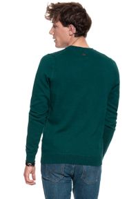 Mustang - MUSTANG Emil C Jumper MĘSKI SWETER KLASYCZNY DEEP TEAL 1008650 6433. Styl: klasyczny #6