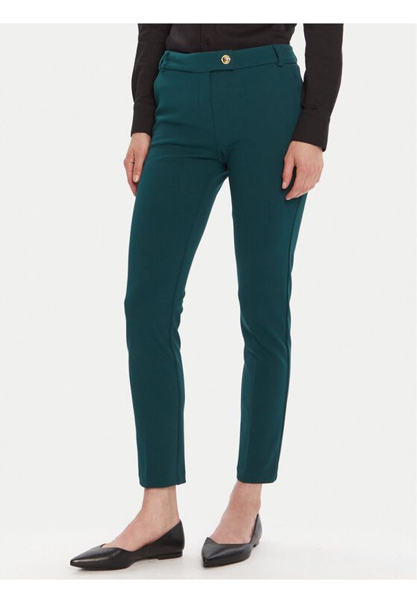 Rinascimento Chinosy CFC0126226003 Zielony Slim Fit. Kolor: zielony. Materiał: syntetyk